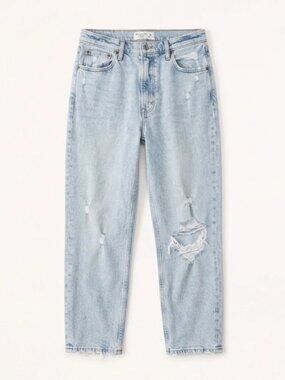 Abercrombie & Fitch The Mom High Rise Distressed Curve Love Size 28/6 Short